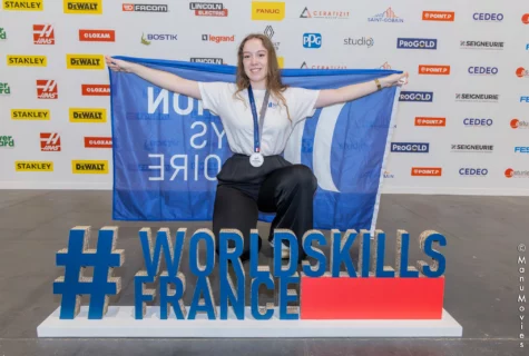 lucie vice championne de france worldskills 2023 merchandising