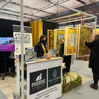 Stand CNPH Piverdière au salon Novafleur