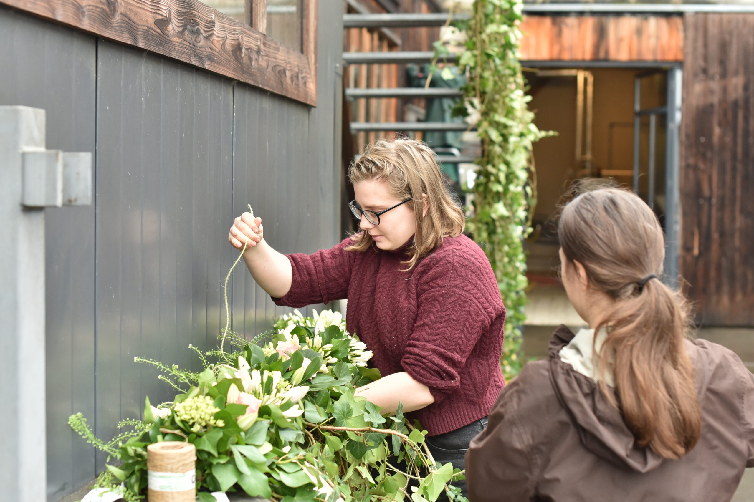 Grand décor des CAP Fleuriste Saint Valentin