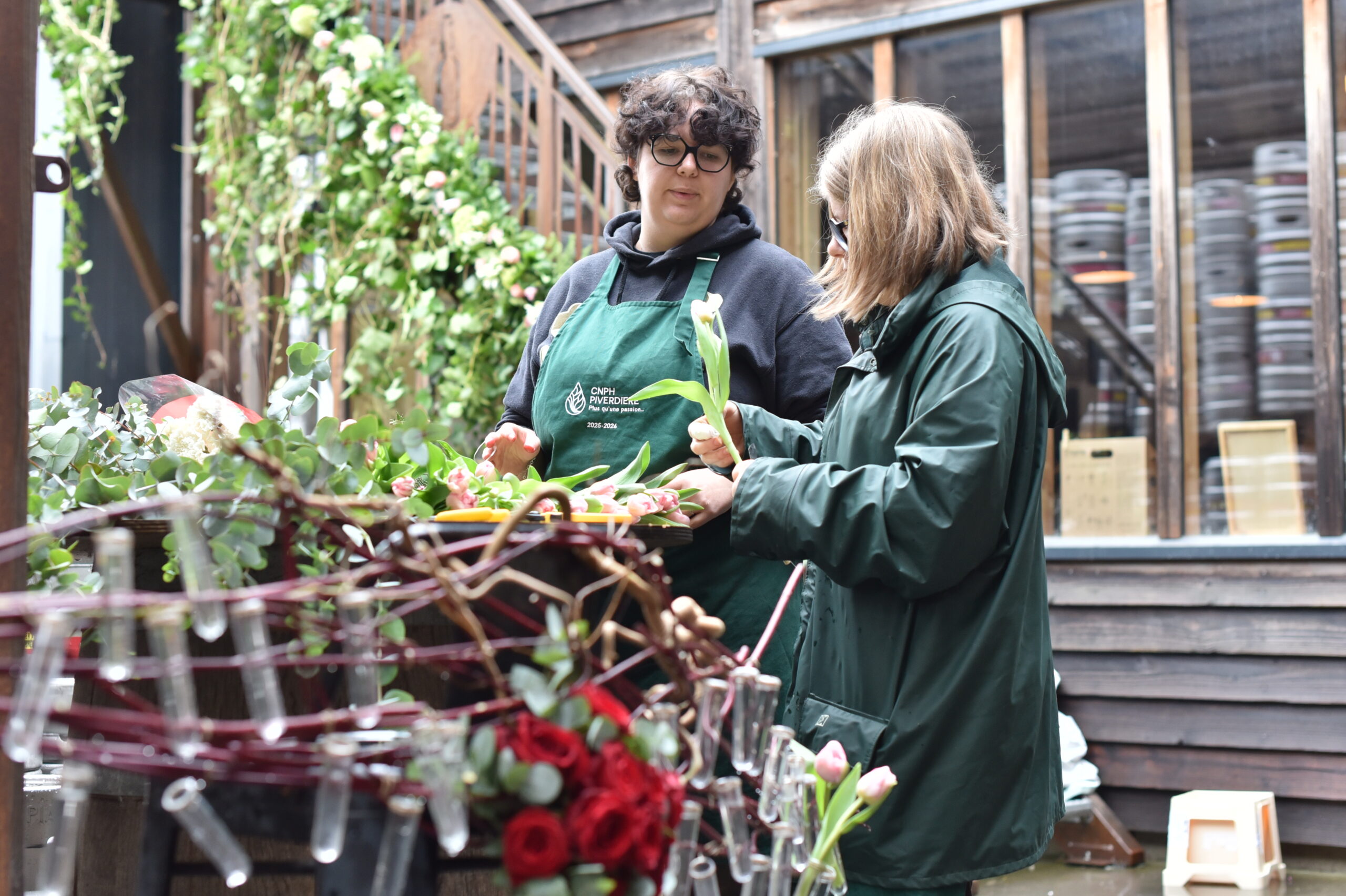 Grand décor des CAP Fleuriste Saint Valentin