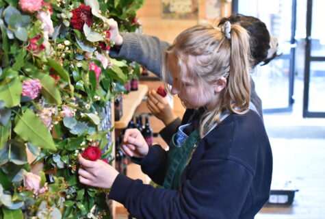 Grand décor des CAP Fleuriste Saint Valentin