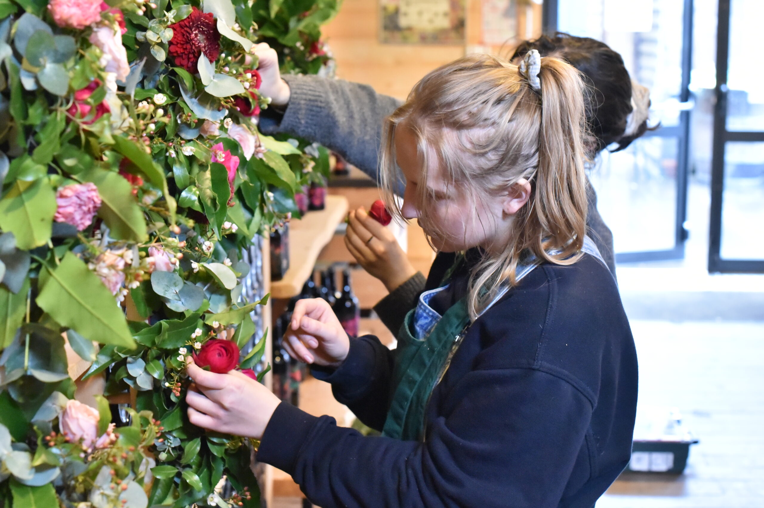 Grand décor des CAP Fleuriste Saint Valentin