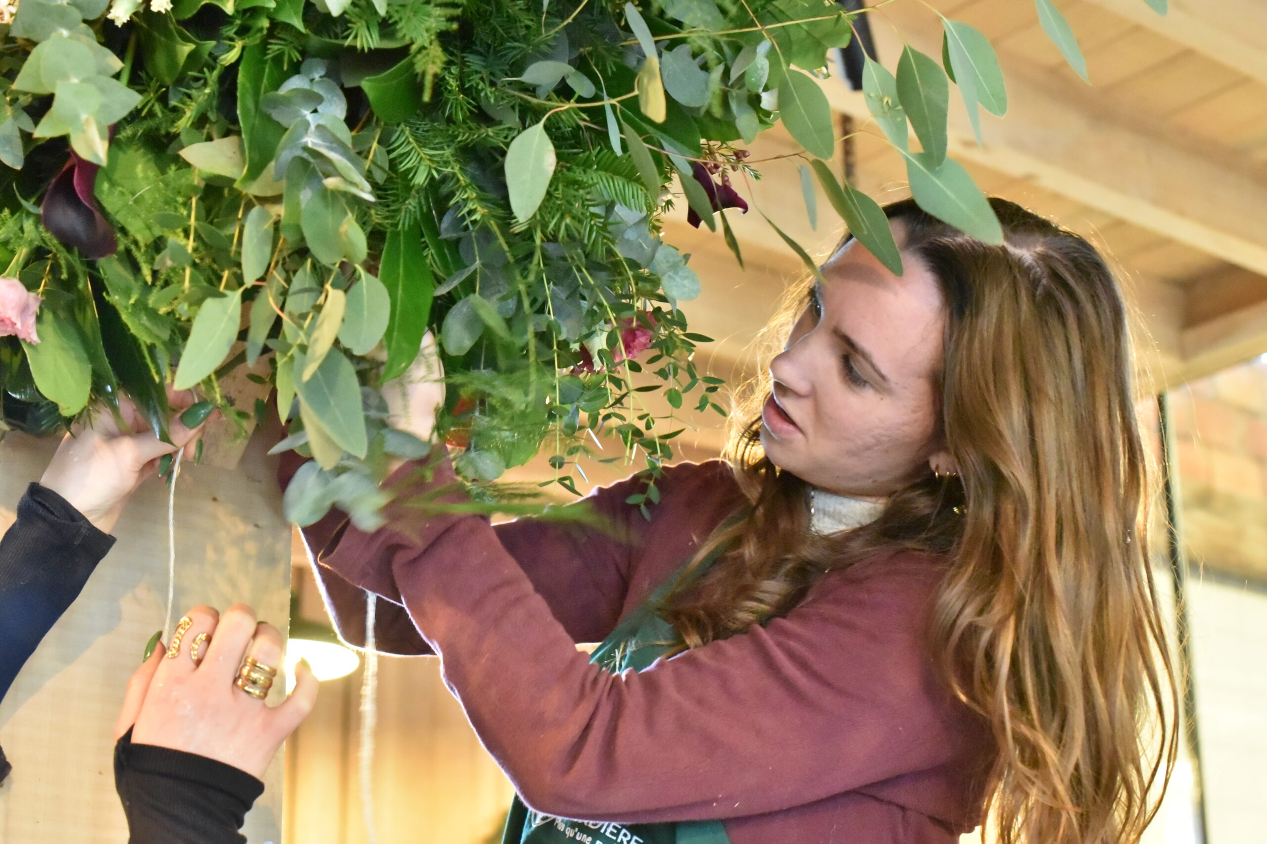 Grand décor des CAP Fleuriste Saint Valentin